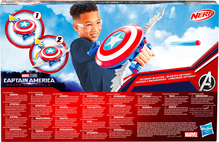 Ігровий набір Hasbro Бластер Skyshot серія Капітан Америка: Чудовий новий світ світ F9302 (5010996212955) - зображення 2