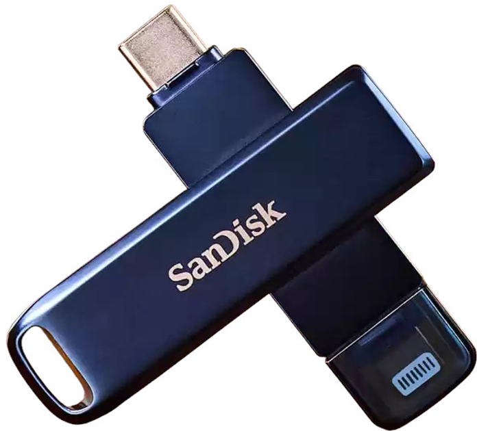Флеш пам'ять USB SanDisk Phone Drive for iPhone 256GB USB 3.2 Gen1 Metallic Sky (0619659211868) - зображення 3