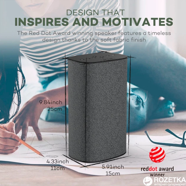 Акустическая система VAVA Voom 22 Wireless Bluetooth Speakers Grey