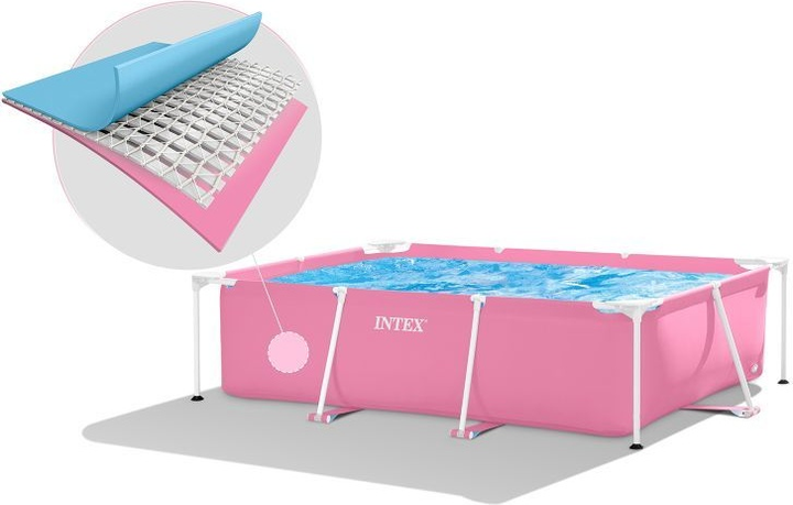 Basen ogrodowy stelażowy prostokątny Intex 150 x 220 cm (6941057423333) - obraz 3
