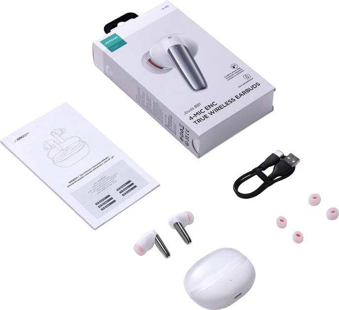 Słuchawki JOYROOM Jbuds JR-BB1 White (6956116772680) - obraz 5