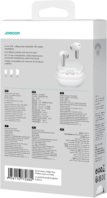 Słuchawki JOYROOM Jbuds JR-BB1 White (6956116772680) - obraz 7