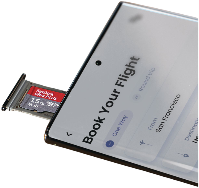 Карта памяти SanDisk Ultra PLUS microSDXC 1.5TB V10 UHS-I + SD Adapter (0619659203535) - изображение 3