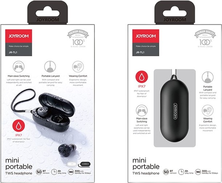 Słuchawki JOYROOM JR-TL1 Pro Black (6941237177162) - obraz 3
