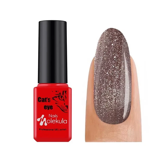 Гель-лак "Эффект кошачьего глаза" Nails Molekula Flash Cat's Eye Gel Polish 6 мл, F05 - Фото 1 Гель-лак "Эффект кошачьего глаза" Nails Molekula Flash Cat's Eye Gel Polish 6 мл, F05 - изображение 1