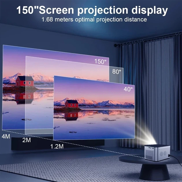 Проектор Magcubic HY350 Pro 2/32GB 4K Full HD Android 11 580 ANSI WiFi6 Miracast/AirPlay с функцией голосового управления и фильтром воздуха - изображение 8