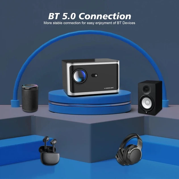 Проектор Magcubic HY350 Pro 2/32GB 4K Full HD Android 11 580 ANSI WiFi6 Miracast/AirPlay с функцией голосового управления и фильтром воздуха - изображение 9