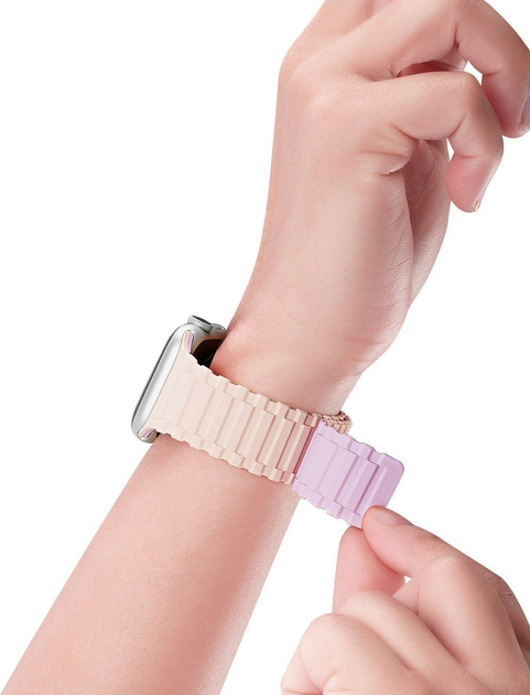 Pasek Dux Ducis Armor Series do Apple Watch 42/44/45/49 mm Pink/Purple (6934913035474) - obraz 3