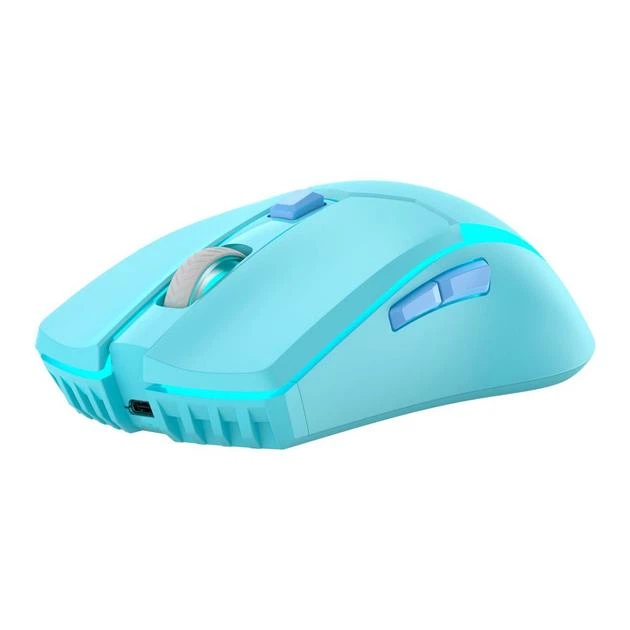 Беспроводная игровая мышь Fantech WGC2 Venom II Vibe, RGB, 800-4000DPI, 2.4GHz, 300mAh, 720h, Голубой - Фото 2 Беспроводная игровая мышь Fantech WGC2 Venom II Vibe, RGB, 800-4000DPI, 2.4GHz, 300mAh, 720h, Голубой - изображение 2