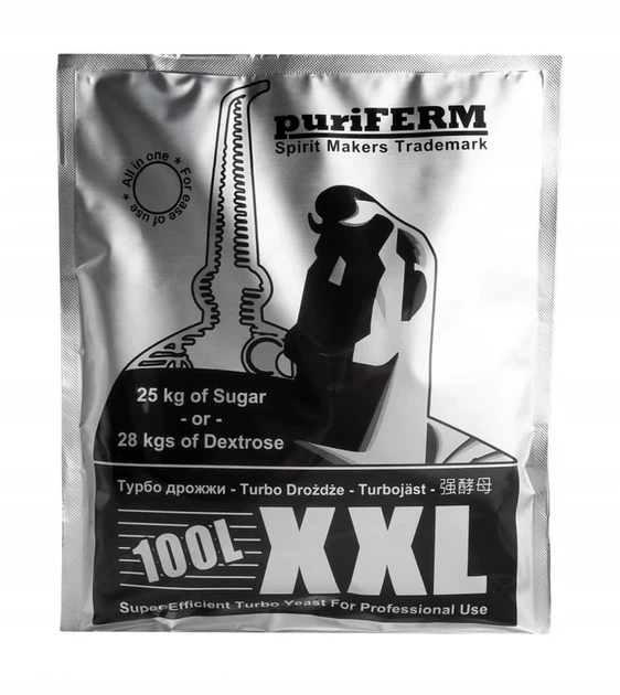 Спиртові дріжджі Puriferm XXL 350 г з освітлювачем Spirit Ferm SuperKlar 24h - зображення 2