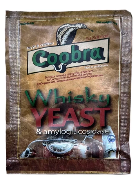 Дріжджі COOBRA для віскі WHISKY YEAST 72 г - Фото 1 Дріжджі COOBRA для віскі WHISKY YEAST 72 г - зображення 1