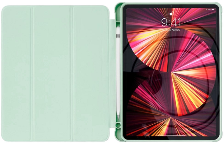 Etui z klapką Hurtel Smart Cover do iPad Pro 12.9'' 2021 / 2020 Green (AT9145576224366) - obraz 3