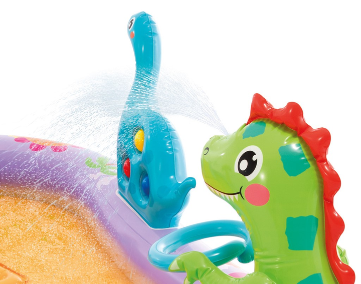 Wodny plac zabaw Intex Dino Park z dmuchaną zjeżdżalnią 56139 201 x 157 x 69 cm (6941057428628) - obraz 7
