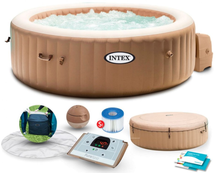 Басейн надувний Intex 196 x 70 см Brown (6941057418148) - зображення 7