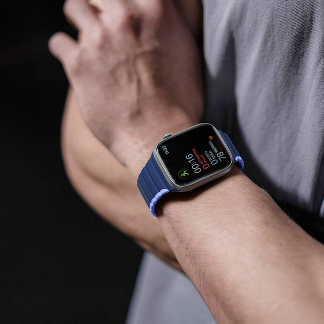 Ремінець Dux Ducis LD Version для Apple Watch 42/44/45/49 мм Blue (6934913027929) - зображення 7