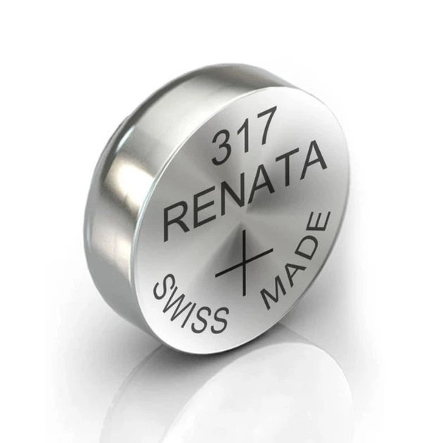 Батарейка для часов Renata R317 SR516SW Silver Oxide (9) - Фото 1 Батарейка для часов Renata R317 SR516SW Silver Oxide (9) - изображение 1