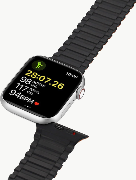 Ремінець Dux Ducis Armor Series для Apple Watch 38/40/41 мм Black/Orange (6934913035405) - зображення 6