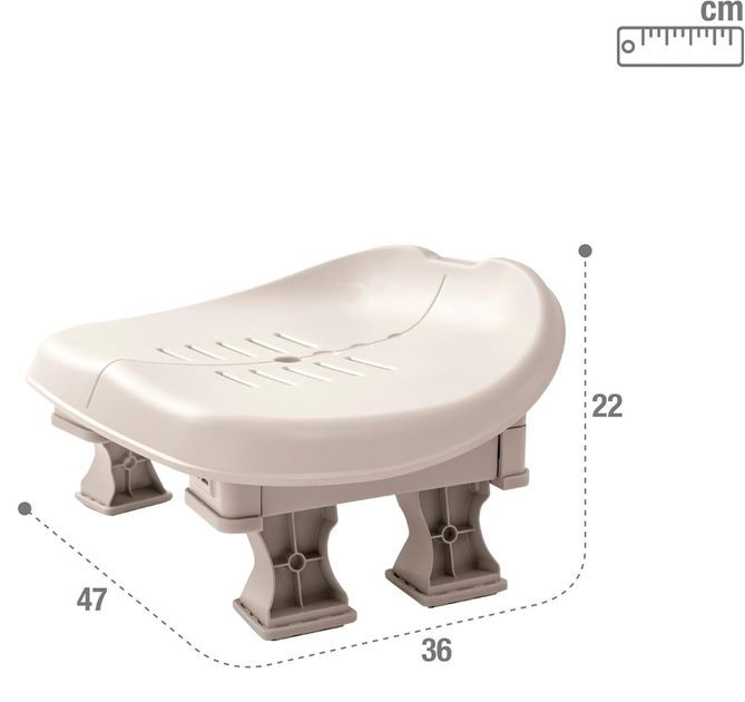 Siedzisko do jacuzzi Intex SPA 47 x 36 x 22 cm 28502 Cream (6941057404981) - obraz 5