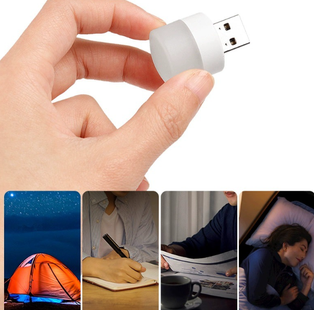 Светодиодная лампа с USB разъемом, лампа для Power Bank, компьютера, ноутбука, холодный свет - изображение 5