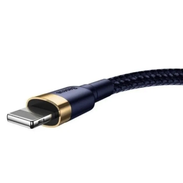 Кабель Baseus cafule Cable USB For iP 2.4A 1m Gold+Blue (CALKLF-BV3) - изображение 7