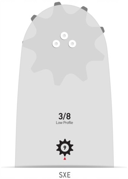 Направляюча Oregon 16" 40 см 3/8" 1.3 мм 56Z (160SXEA095) - зображення 3