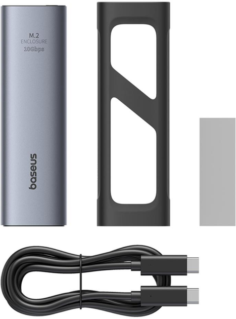 Зовнішня кишеня Baseus FlyJoy M.2 NVMe USB3.2 Gen2 10Gbps 8TB Space Grey (6932172658335) - зображення 6