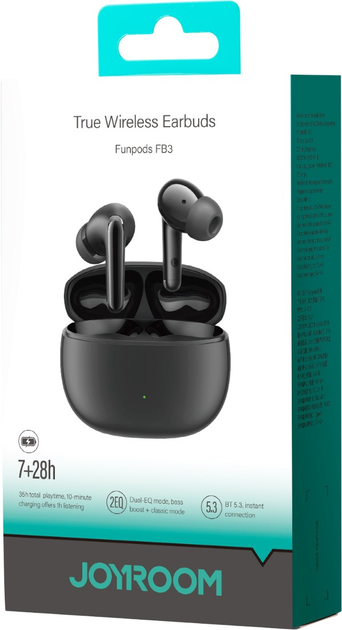 Навушники JOYROOM Funpods JR-FB3 Black (6956116756932) - зображення 7