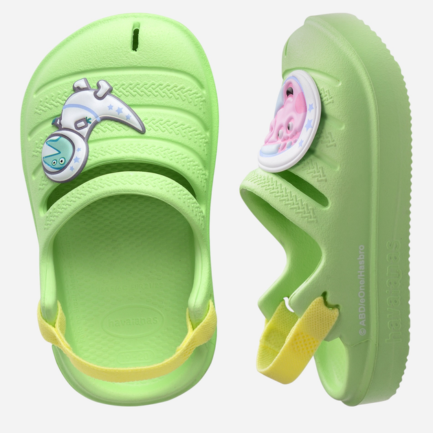 Дитячі крокси-сабо для хлопчика Havaianas 4148462.1822 23-24 (21-22BR) Салатові (7909843640059) - зображення 5
