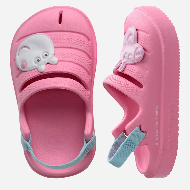 Дитячі крокси-сабо для дівчинки Havaianas 4148462.1749 23-24 (21-22BR) Рожеві (7909843640004) - зображення 5