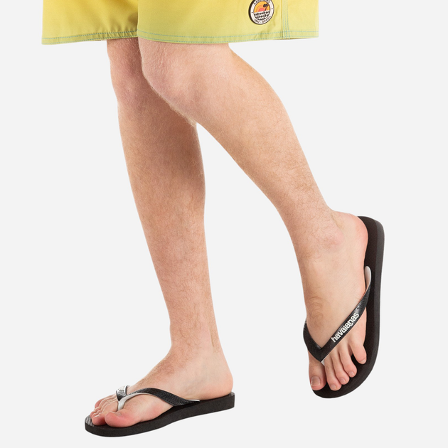 Klapki japonki męskie basenowe Havaianas 4115549.1069 45-46 (43-44BR) Czarne (7893249404936) - obraz 3