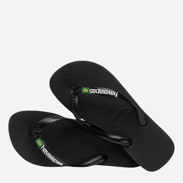 Klapki japonki dziecięce dla dziewczynki Havaianas 4110850.1069 35-36 (33-34BR) Czarne (7891224864577) - obraz 4