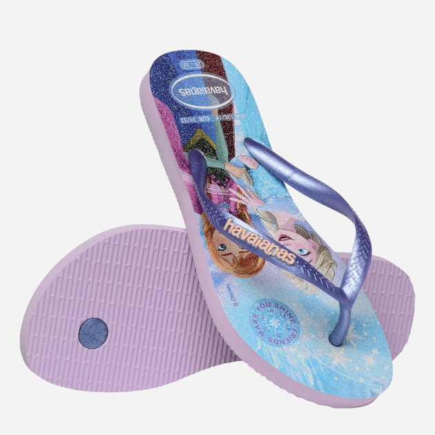 Klapki japonki dziecięce dla dziewczynki Havaianas 4123328.0397 37-38 (35-36BR) Fioletowe (7909989437810) - obraz 6
