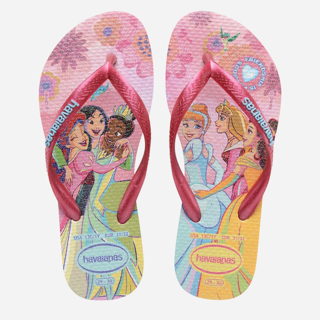 Klapki japonki dziecięce dla dziewczynki Havaianas 4123328.9321 37-38 (35-36BR) Różowe (7909989438022) - obraz 5