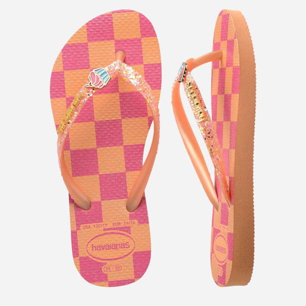 Дитячі в'єтнамки для дівчинки Havaianas 4146976.0027 29-30 (27-28BR) Персикові (7909989411964) - зображення 5