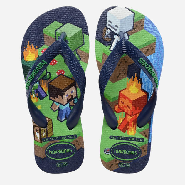 Japonki chłopięce Havaianas 4145125.0555 29-30 (27-28BR) Granatowe (7909989418178) - obraz 5