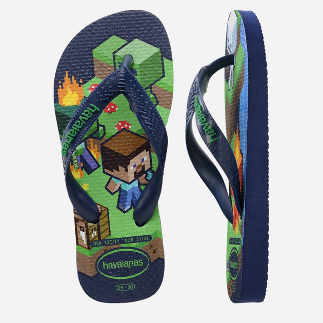 Japonki chłopięce Havaianas 4145125.0555 35-36 (33-34BR) Granatowe (7909989418208) - obraz 4