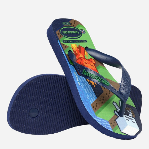 Japonki chłopięce Havaianas 4145125.0555 31-32 (29-30BR) Granatowe (7909989418185) - obraz 6