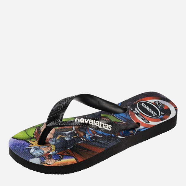 Japonki chłopięce Havaianas 4148300.0090 31-32 (29-30BR) Czarne (7909989475119) - obraz 3