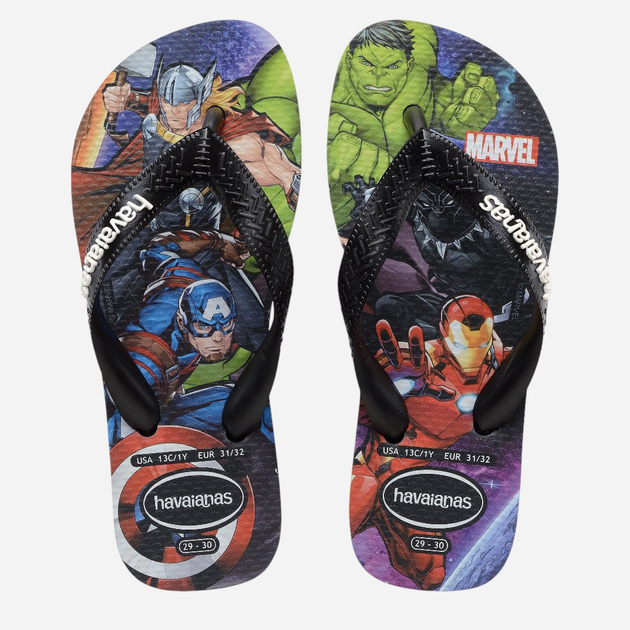 Підліткові в'єтнамки для хлопчика Havaianas 4148300.0090 37-38 (35-36BR) Чорні (7909989475140) - зображення 5