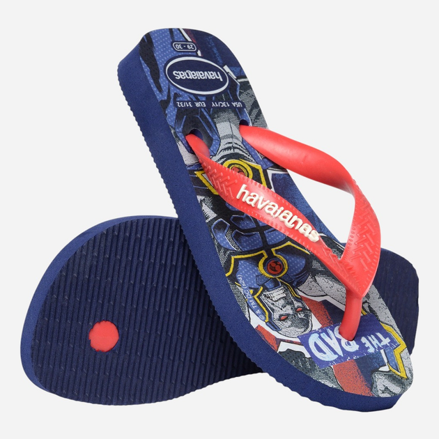 Підліткові в'єтнамки для хлопчика Havaianas 4149874.0555 37-38 (35-36BR) Темно-сині (7909989481943) - зображення 6