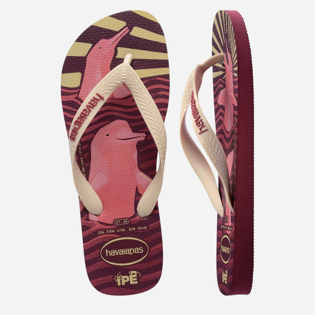 Жіночі в'єтнамки для пляжу Havaianas 4000396.9339 41-42 (39-40BR) Амарант (7909989395103) - зображення 4