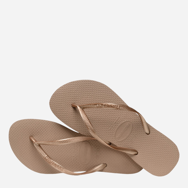 Klapki japonki damskie basenowe Havaianas 4000030.3581 37-38 (35-36BR) Różowe złoto (7891266542051) - obraz 6