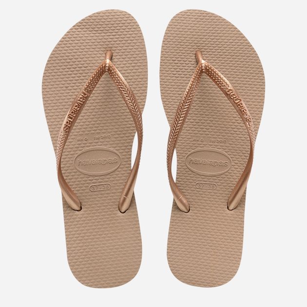 Klapki japonki damskie basenowe Havaianas 4000030.3581 37-38 (35-36BR) Różowe złoto (7891266542051) - obraz 7