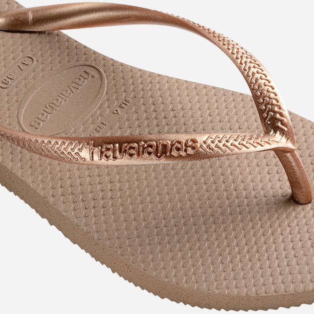 Klapki japonki damskie basenowe Havaianas 4000030.3581 37-38 (35-36BR) Różowe złoto (7891266542051) - obraz 8