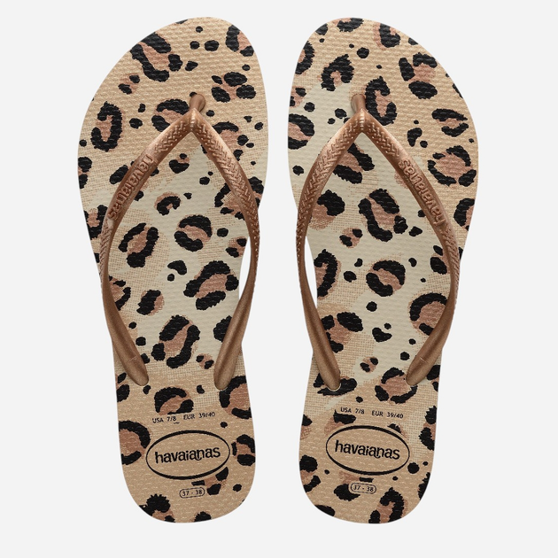 Klapki japonki damskie basenowe Havaianas 4103352.6516 41-42 (39-40BR) Beżowe (7909989160503) - obraz 4