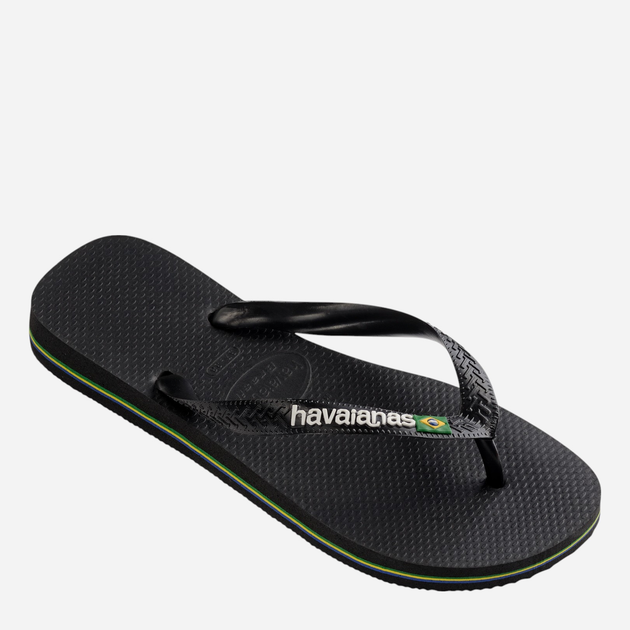 Klapki japonki damskie basenowe Havaianas 4110850.1069 41-42 (39-40BR) Czarne (7891224864607) - obraz 4