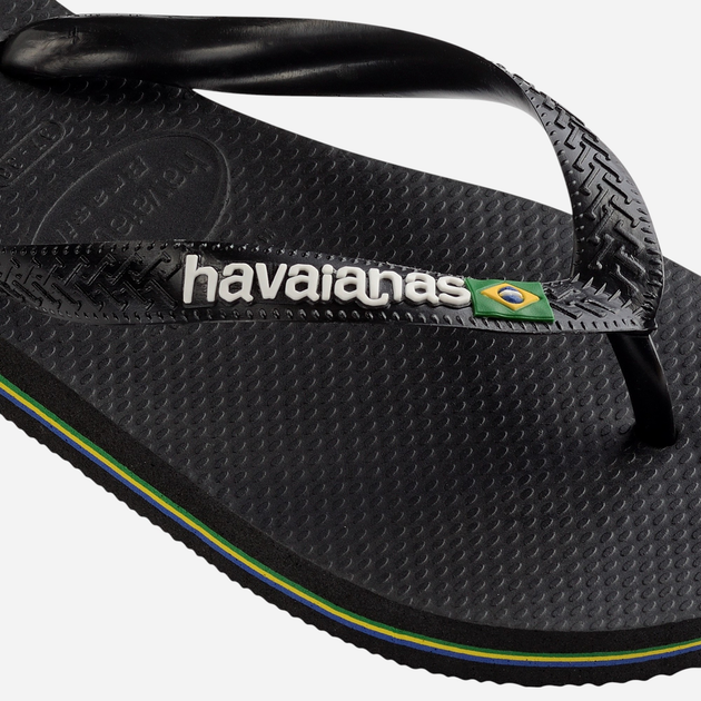 Чоловічі в'єтнамки для пляжу Havaianas 4110850.1069 43-44 (41-42BR) Чорні (7891224864614) - зображення 7