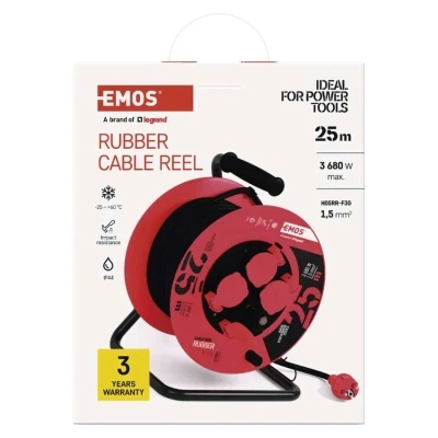 Сетевой удлинитель EMOS катушка 4 роз., 25 м (P08225) - изображение 7