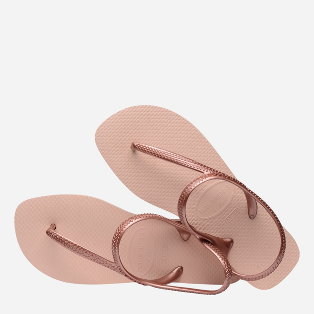 Sandały damskie japonki Havaianas 4000039.3606 39-40 (37-38BR) Bladoróżowy/Złoty (7893249494418) - obraz 5
