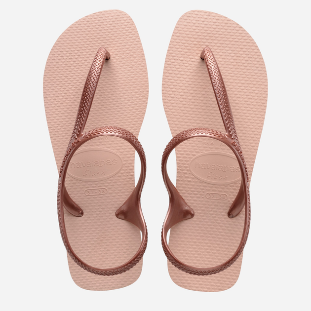 Sandały damskie japonki Havaianas 4000039.3606 43-44 (41-42BR) Bladoróżowy/Złoty (7893249494432) - obraz 7